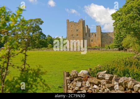 Bolton Castle, in der Nähe von Aysgarth, Yorkshire, England. Stockfoto