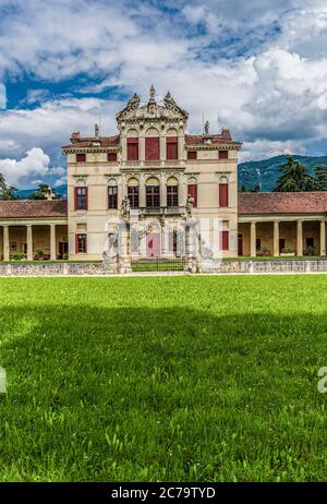 Italien Venetien - S. Eusebio - Bassano del Grappa - Villa Angarano Bianchi Michiel - Andrea Palladio Architekt Stockfoto