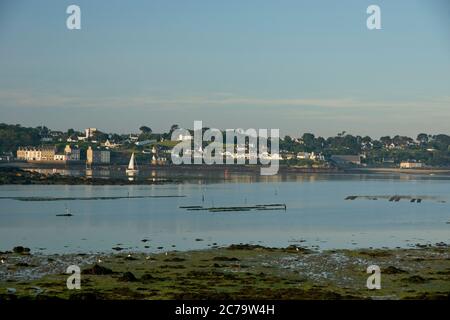 Hafen von aber Wrac'h in Bretagne Frankreich Stockfoto