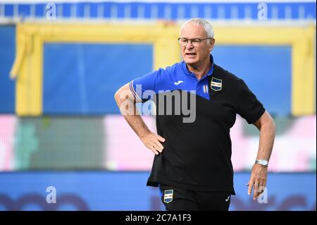 Genova, Italien, 15 Jul 2020, Claudio Ranieri (Coach) Sampdoria während Sampdoria gegen Cagliari, italienische Serie A Fußballspiel - Credit: LM/Danilo Vigo/Alamy Live News Stockfoto