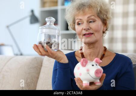 Sparen Sie Geld für die Zukunft Stockfoto