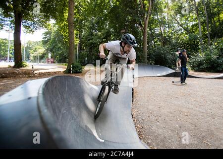 Pumptrack, Deutschland, Köln Stockfoto