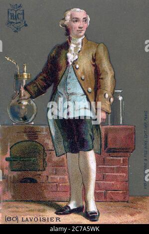 ANTOINE LAVOISIER (1743-1794) französischer Chemiker und Biologe Stockfoto