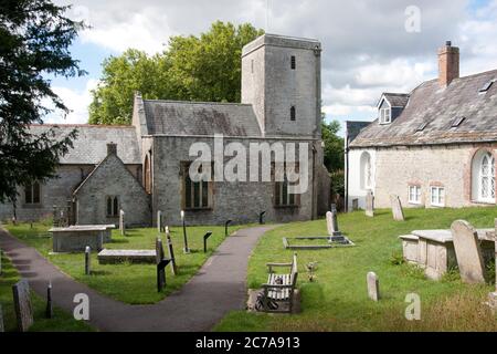 St. Michael's Pfarrkirche, Stinsford, Begräbnisstätte für die Familie Hardy & viele von Hardys Romanen, Dorset Stockfoto