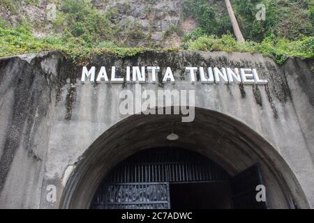 Corregidor Island, Philippinen - 31. Dezember 2016: Malinta Tunnel Stockfoto