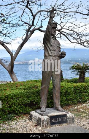 Corregidor Island, Philippinen - 31. Dezember 2016: Eine Statue von General MacArthur, einem fünf-Sterne-General und Feldmarschall der philippinischen Armee Stockfoto