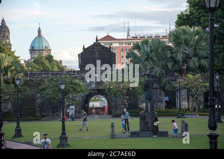 Manila, Philippinen - 4. Januar 2017: Fort Santiago In Intramuros Stockfoto