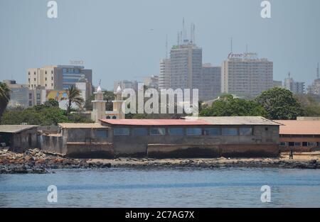 Soumbédioune Bucht, in der westlichen Spitze der Halbinsel Dakar, Senegal Stockfoto