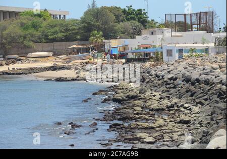 Soumbédioune Bucht, in der westlichen Spitze der Halbinsel Dakar, Senegal Stockfoto