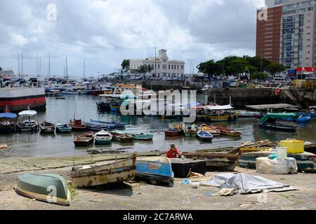 Salvador Bahia Brasilien - Salvador alten Hafen Stockfoto