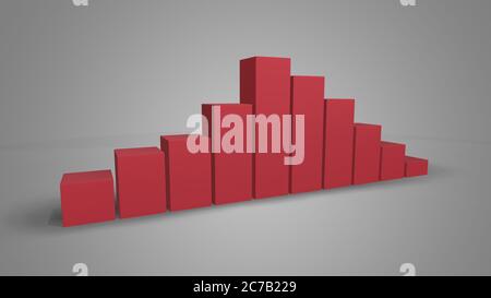 Infografik 3D Elemente oder Diagramme von Bildungsunternehmen können in der Lehre verwendet werden Stockfoto