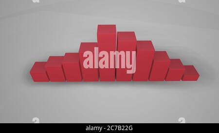 Infografik 3D Elemente oder Diagramme von Bildungsunternehmen können in der Lehre verwendet werden Stockfoto