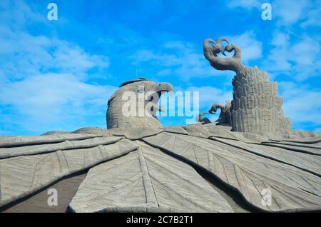 Jatayu Earth Center , die größte Vogelskulptur der Welt Stockfoto