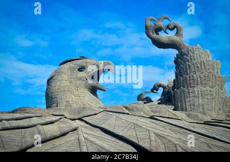 Jatayu Earth Center , die größte Vogelskulptur der Welt Stockfoto