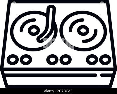 HipHop Swag Player-Symbol. Outline Hiphop Swag Player Vektor-Symbol für Web-Design isoliert auf weißem Hintergrund Stock Vektor