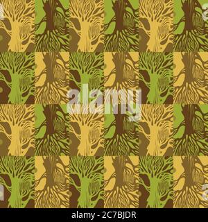 Vektor Grunge Elemente Nahtloses Muster Stock Vektor