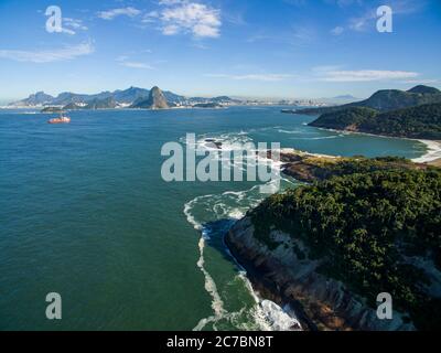 Rio de Janeiro, eine wunderbare Stadt. Brasilien. Stockfoto