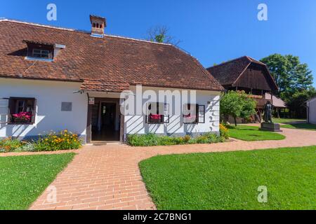 Das Museum und Geburtshaus des jugoslawischen Präsidenten Josip Broz Tito in Kumrovec, Kroatien Stockfoto