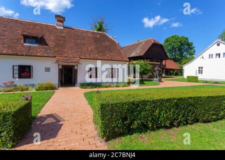 Das Museum und Geburtshaus des jugoslawischen Präsidenten Josip Broz Tito in Kumrovec, Kroatien Stockfoto