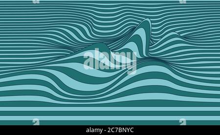 Vektor abstrakte Linien Illustration. Stock Vektor