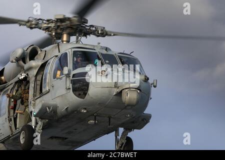 US Navy Sikorsky MH60 Seahawk Hubschrauber von der US Navy betrieben Stockfoto