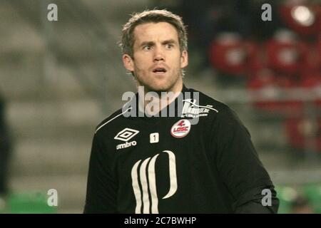 Mickaël Landreau während der Ligue 1 2011 - 2012 Stade Rennais - LOSC Lille am 26 2012. Februar in Rennes, Frankreich - Foto Laurent Lairys / DPPI Stockfoto