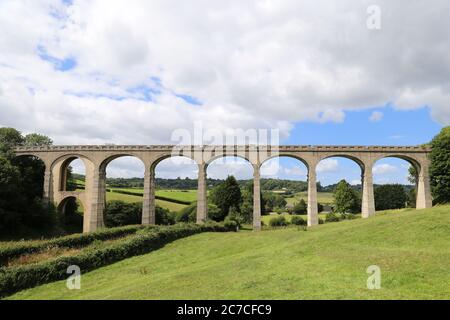 Cannington Lane Eisenbahnviadukt (nicht genutzt), Holcombe, Uplime, Devon, England, Großbritannien, Großbritannien, Großbritannien, Großbritannien, Europa Stockfoto