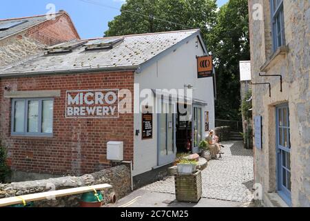 Town Mill Malthouse Mikrobrauerei, Mill Lane, Lyme Regis, Dorset, England, Großbritannien, Großbritannien, Großbritannien, Europa Stockfoto