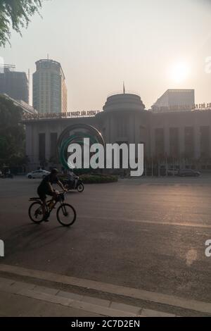 HANOI, VIETNAM - 18. Sep 2019: Wandern und sich umschauen in Hanoi. Stockfoto