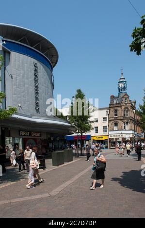 Debenhams im Einkaufszentrum Frenchgate, gegenüber der Clock Corner im Stadtzentrum von Doncaster, Yorkshire, England. Stockfoto