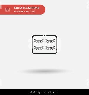 Gefälschtes einfaches Vektorsymbol. Illustration Symbol Design Vorlage für Web mobile UI Element. Perfekte Farbe modernes Piktogramm auf bearbeitbaren Strich. Gefälschte Symbole Stock Vektor