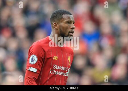 Georginio Wijnaldum (5) von Liverpool während des Spiels Stockfoto