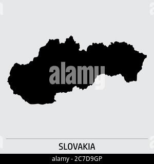 Slowakei-Kartensymbol Stock Vektor