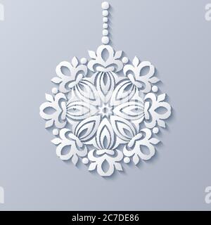 Moderne Vektor dekorative dekorative Schneeflocke. Stock Vektor