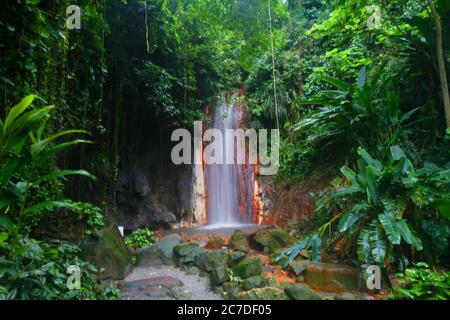 Diamond Botanischer Garten in St. Lucia Stockfoto