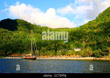 Soufriere, St. Lucia, Karibik Stockfoto