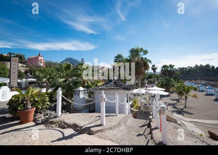 La Caleta an der Costa Adeje auf Teneriffa, Kanarische Inseln, Spanien Stockfoto