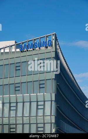 Neue Samsung Forschungs- und Entwicklungsbüros im South Flatz Gebäude auf Great Northern Way, Vancouver, BC, Kanada Stockfoto