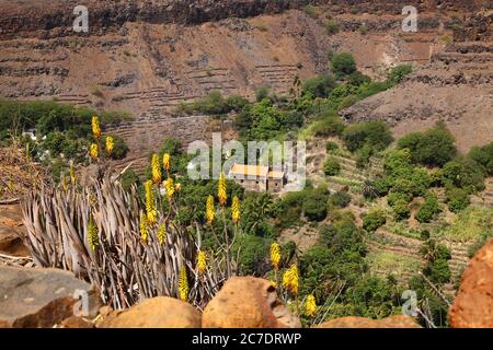 Blick auf Santiago Island, Kap Verde Stockfoto