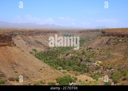 Blick auf Santiago Island, Kap Verde Stockfoto