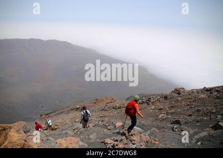 Beeindruckender Pico do Fogo, Kap Verde Stockfoto