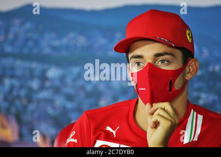 Hungaroring, Budapest, Ungarn. Juli 2020. F1 Grand Prix von Ungarn, Fahrer Ankunft und Streckenbesichtigung Tag; 16 Charles Leclerc MCO, Scuderia Ferrari Mission winnow Credit: Action Plus Sports/Alamy Live News Stockfoto