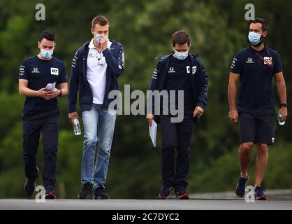 Hungaroring, Budapest, Ungarn. Juli 2020. F1 Grand Prix von Ungarn, Fahrer Ankunft und Streckenbesichtigung Tag; 26 Daniil Kvyat RUS, Scuderia AlphaTauri Honda Kredit: Action Plus Sport/Alamy Live News Stockfoto