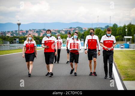 Hungaroring, Budapest, Ungarn. Juli 2020. F1 Grand Prix von Ungarn, Fahrer Ankunft und Streckenbesichtigung Tag; 99 Antonio Giovinazzi ITA, Alfa Romeo Racing ORLEN Credit: Action Plus Sports/Alamy Live News Stockfoto