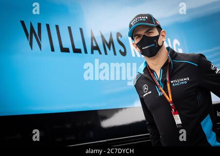 Hungaroring, Budapest, Ungarn. Juli 2020. F1 Grand Prix von Ungarn, Fahrer Ankunft und Streckenbesichtigung Tag; 6 Nicholas Latifi CAN, Williams Racing Kredit: Action Plus Sports/Alamy Live News Stockfoto