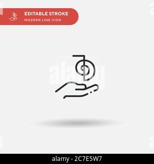 Reiki einfache Vektor-Symbol. Illustration Symbol Design Vorlage für Web mobile UI Element. Perfekte Farbe modernes Piktogramm auf bearbeitbaren Strich. Reiki-Symbol Stock Vektor
