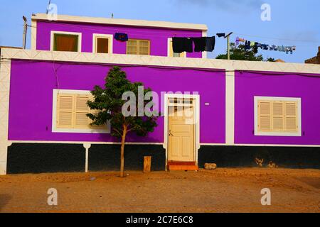 Schöne Architektur auf Maio Insel, Kap Verde Stockfoto