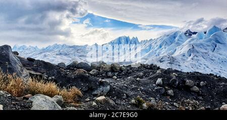 Wunderschöne Landschaft am Perito Moreno Gletscher in Argentinien Stockfoto