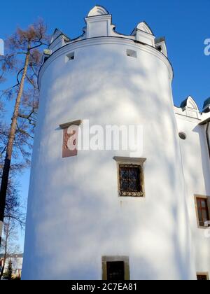 Burg Strazky, Spišská Belá, Szepesbéla, Nagyőri kastély, Zipser Bela, Kreis Kežmarok in der Region Prešov, Slowakei, Europa Stockfoto