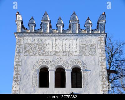 Burg Strazky, Spišská Belá, Szepesbéla, Nagyőri kastély, Zipser Bela, Kreis Kežmarok in der Region Prešov, Slowakei, Europa Stockfoto